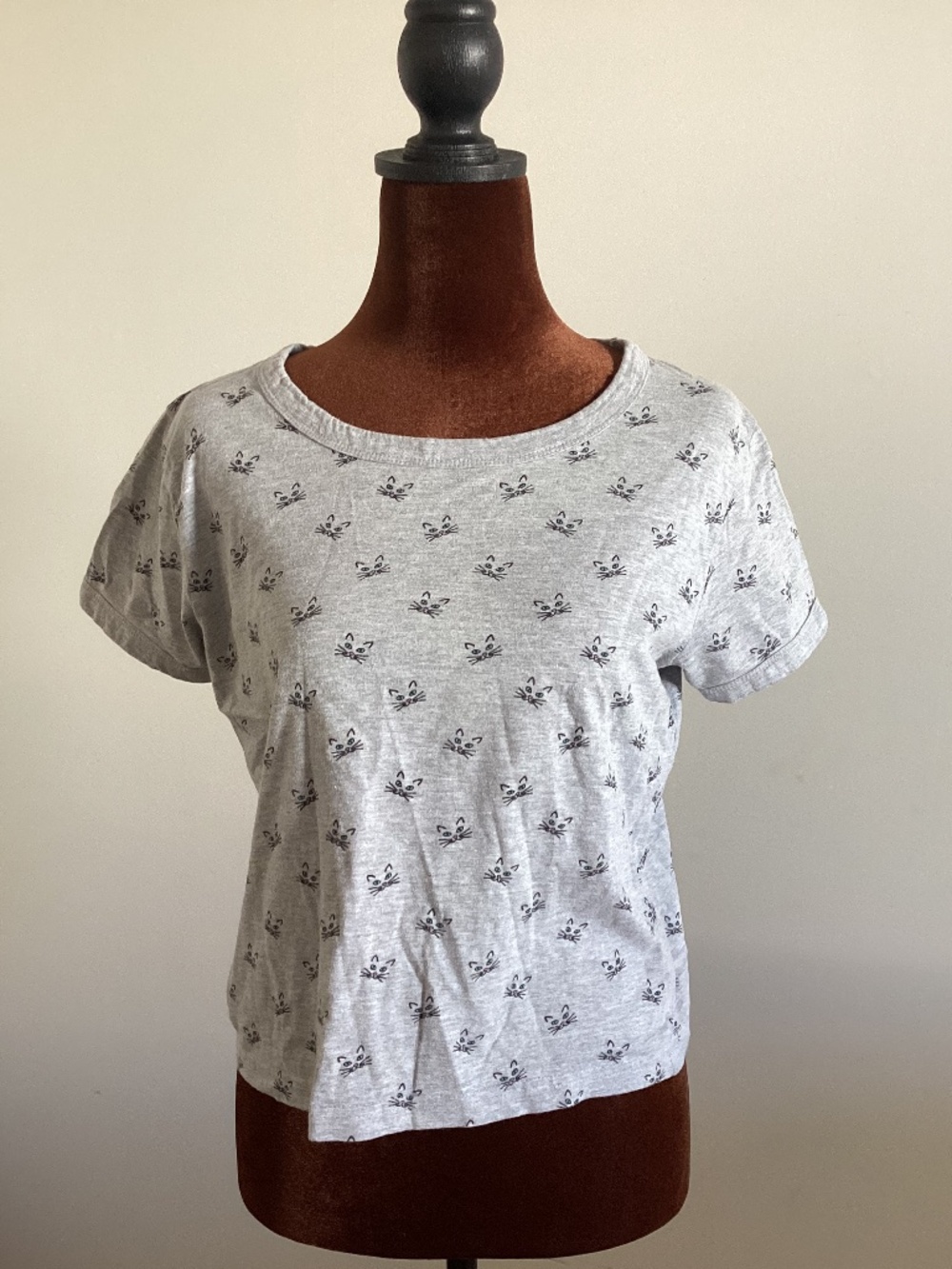 Cat face tee